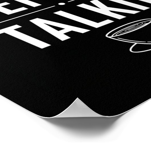 Posters Black and White Funny Quote Print Poster (Ecke)