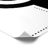 Posters Black and White Modern Abstract Poster (Ecke)