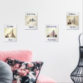 Posters de Ciudades que Inspiran Print Set (Wohnzimmer)