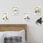 Posters de Ciudades que Inspiran Print Set (Schlafzimmer)