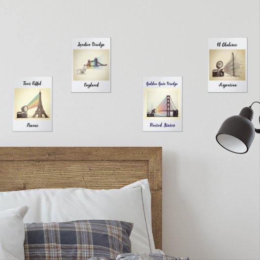 Posters de Ciudades que Inspiran Print Set (Schlafzimmer)