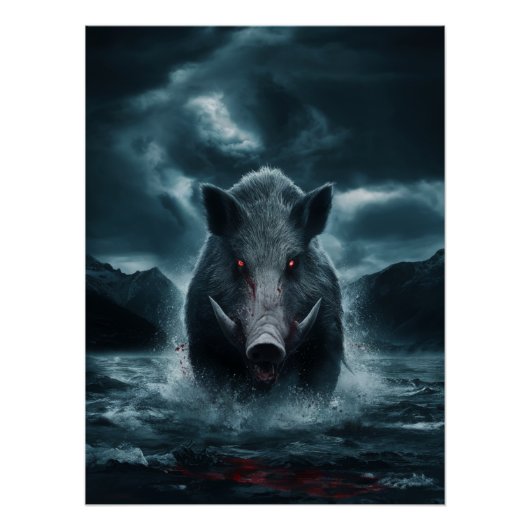 Posters Dives boar 2 Poster (Vorderseite)