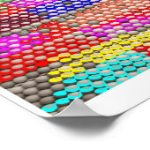 POSTERS Graphic Patterns Stars Blume Poster (Ecke)