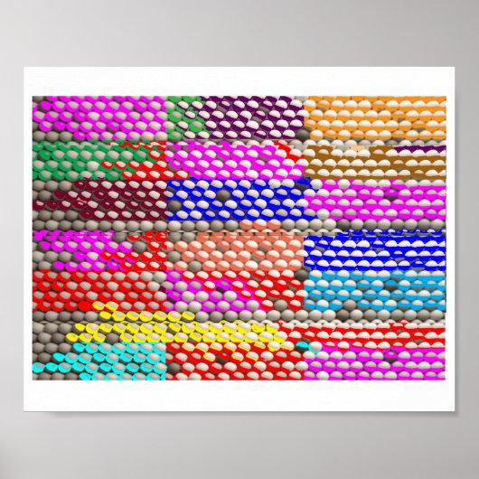 POSTERS Graphic Patterns Stars Blume Poster (Vorne)