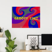 POSTERS - GROOVY TIMZ - PSYCHEDELIC MULTI FARBEN POSTER (Heimbüro)