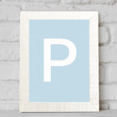 posters kid letter initial nursery poster