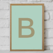 posters kid letter initial  poster
