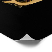 Posters ZIZAGO Art Black Gold Africa Abstrakt Poster (Ecke)