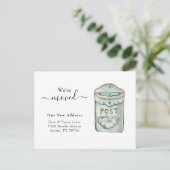 Postfach Aquarell Neue Zuhause Moving Postcard Postkarte (Stehend Vorderseite)