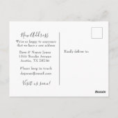 Postfach Aquarell Neue Zuhause Moving Postcard Postkarte (Rückseite)