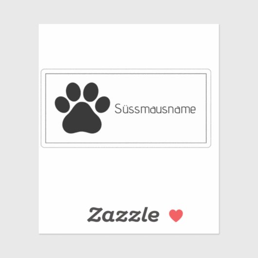 Postfach-Aufkleber Haustiere LSF1V2 Aufkleber (Blatt)