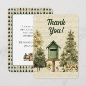 Postfach Briefträger Danke Karte (Vorne/Hinten)