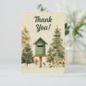 Postfach Briefträger Danke Karte (Stehend Vorderseite)