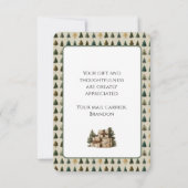 Postfach Briefträger Danke Karte (Rückseite)