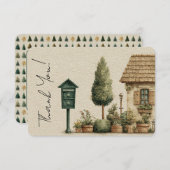 Postfach Briefträger Danke Karte (Vorne/Hinten)