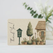 Postfach Briefträger Danke Karte (Stehend Vorderseite)