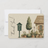 Postfach Briefträger Danke Karte (Vorderseite)