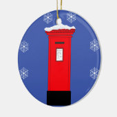 Postfach des Weihnachtsmanns Keramikornament (Links)