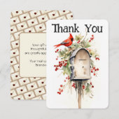 Postfach E-Mail-Träger Danke Karte (Vorne/Hinten)