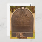 Postfach im Herbst Postkarte (Vorne/Hinten)