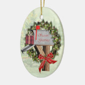 Postfach, Kranz und Gift Mail Carrier Ornament (Links)