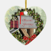 Postfach, Kranz und Gift Mail Carrier Ornament (Vorne)