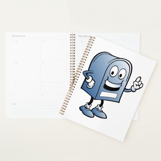 Postfach Mascot Happy Blue Postal Zeichen Planer (Anzeige)