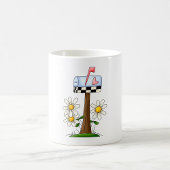 Postfach mit Daisis und Herzenflagge Country Garde Kaffeetasse