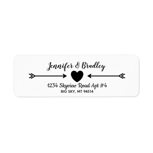 Postfach mit Liebe Individuelle Name Rücksendeadre (Vorne)