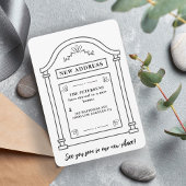 Postfach neue Zuhause-Adresse bewegt Ankündigung