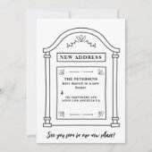 Postfach neue Zuhause-Adresse bewegt Ankündigung (Vorderseite)