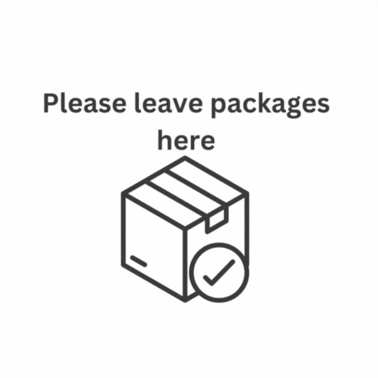 Postfach Paketaufkleber Hintergrund WEISS Aufkleber (Vorderseite)