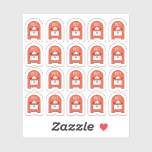 Postfach Postfach Postfach Briefumschlag Planer Aufkleber