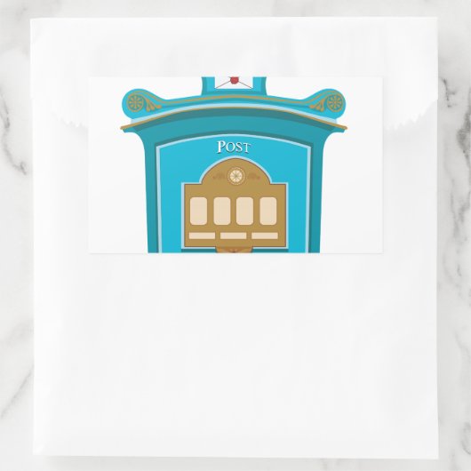 Postfach Rechteckiger Aufkleber (Tasche)