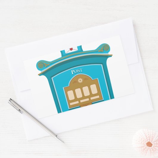 Postfach Rechteckiger Aufkleber (Umschlag)