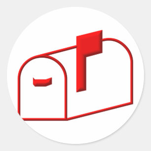 Postfach Runder Aufkleber