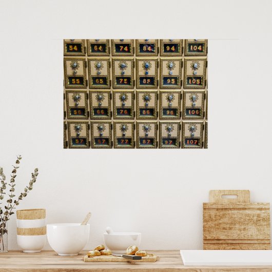 Postfach-Sammelboxen Postfach Poster (Küche)