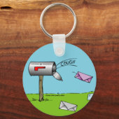 Postfach-Schlüsselanhänger durchschneiden Schlüsselanhänger (Vorderseite)