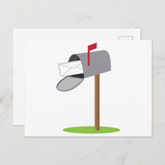 Postfach und Brief Postkarte (Vorne/Hinten)