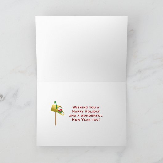 Postfach Weihnachtskarte-Postfach Feiertagskarte (Innenseite)