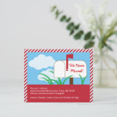 Postfach Wir haben die Karte verschoben (Stehend Vorderseite)