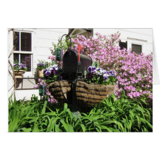 Postfach zwischen den Blume - Karte
