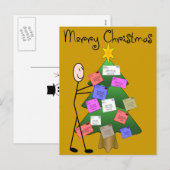 Postfacharbeiter "Frohe Weihnachten" Karten und Po (Vorne/Hinten)