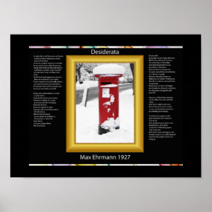 Postfachposten von DESIDERATA Poster