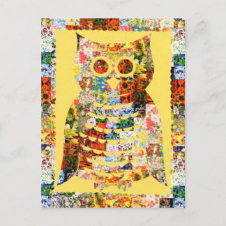 PostFrühlings Eule Postkarte