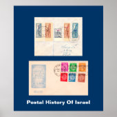 Postgeschichte Israels Poster (Vorne)