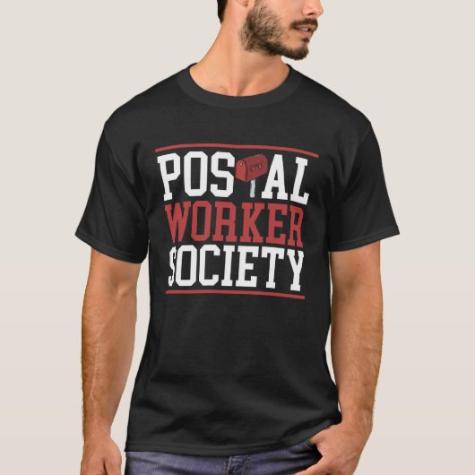 Postgesellschaft Mail Lady Delivery Mail Esco T-Shirt (Vorderseite)