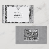 PostGewerkschafts-Kongreß 1929 1 Visitenkarte (Vorne/Hinten)