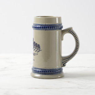 Postgres9 Bier Stein Bierglas