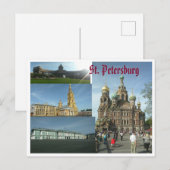 Postheilige petersburg postkarte (Vorne/Hinten)